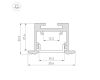 Алюминиевый профиль Arlight SL-Line-3523-F-2500 Black 033738