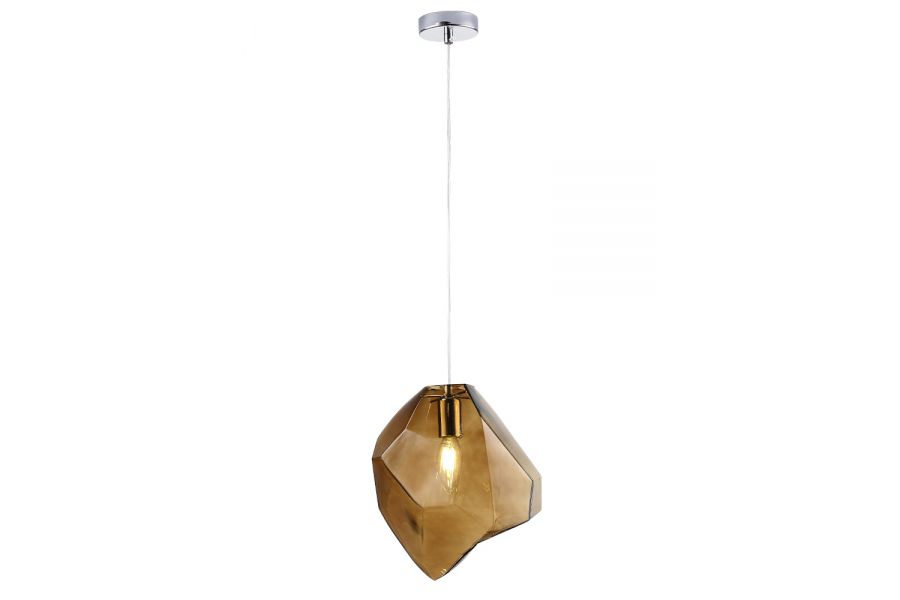 Подвесной светильник Crystal Lux NUESTRO SP1 CHROME/BROWN