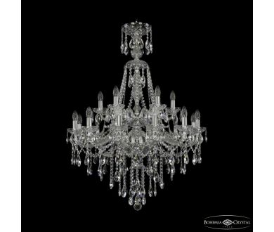 Подвесная люстра Bohemia Ivele Crystal 1415/12+6/300/XL-114/2d Ni