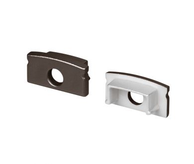 Заглушка Arlight LINE-1708 BROWN DEEP с отверстием (Пластик) 066316