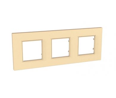 Рамка 3-постовая Schneider Electric Unica Quadro MGU4.706.36