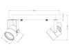Спот Arte Lamp Lente A1310PL-2BK