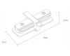 Коннектор прямой Arte Lamp Track Accessories A130106