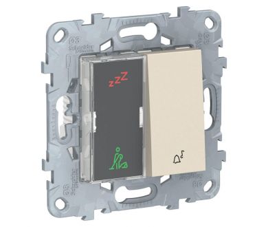 Дисплей гостиничного номера и кнопочный звонок Schneider Electric Unica New NU577744