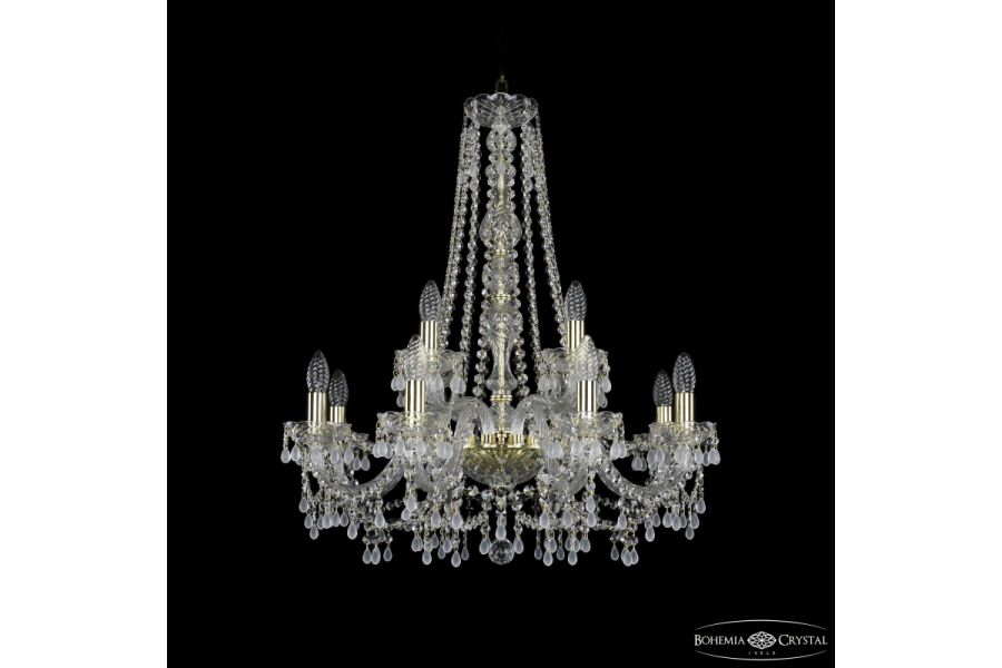 Подвесная люстра Bohemia Ivele Crystal 1410/8+4/240/h-74 G V0300