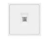 Розетка телефонная софт-тач белый кварц Arlight SCT-MTL1-SFPL-WH (RJ-11, 4C) 054300(1)