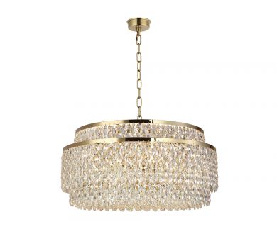 Купить Подвесная люстра Newport Tiffany 8530/80 C gold polished М0070716 Подвесная люстра Newport Tiffany 8530/80 C gold polished М0070716