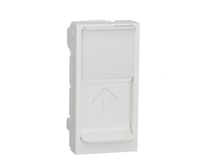 Лицевая панель RJ45 одиночная без коннектора Schneider Electric Unica Modular NU941018