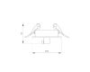 Чаша потолочная встраиваемая Arlight SPX-CANOPY-R90-C6.5 (WH) 046005