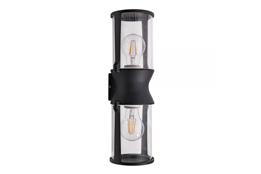 Уличный настенный светильник Arte Lamp Minchir A8306AL-2BK