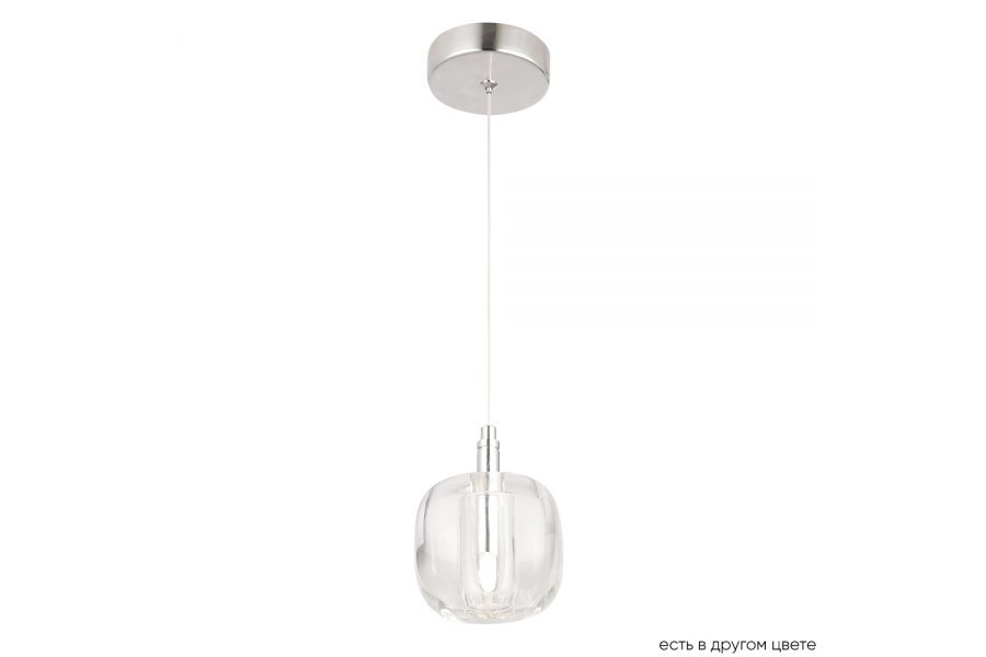 Подвесной светильник Crystal Lux BOX SP1 CHROME/TRANSPARENT