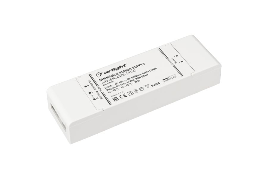 Блок питания Arlight ARV-SN24075-Triac (24V, 3.125A, 75W) 030935