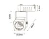 Трековый однофазный светильник Horoz Rabat 115-002-0001 HRZ33002824