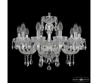 Подвесная люстра Bohemia Ivele Crystal 5417/10/195 Ni Clear/M-1F