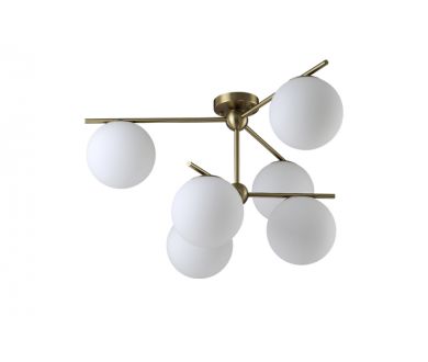 Потолочная люстра Crystal Lux FELIZ SP-PL6 BRONZE/WHITE