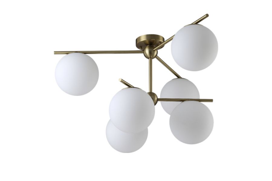 Потолочная люстра Crystal Lux FELIZ SP-PL6 BRONZE/WHITE