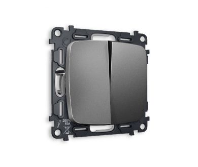 Комплект механизма 2-кл выключателя Ambrella Volt Omega MO653010