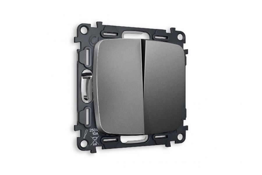 Комплект механизма 2-кл выключателя Ambrella Volt Omega MO653010