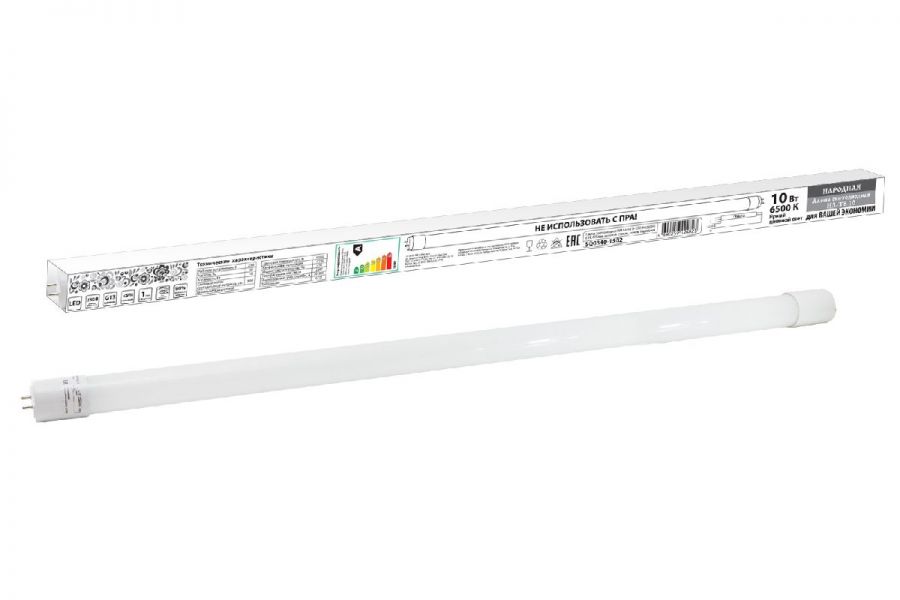 Лампа светодиодная TDM Electric G13 10W 6500K матовая SQ0340-1502