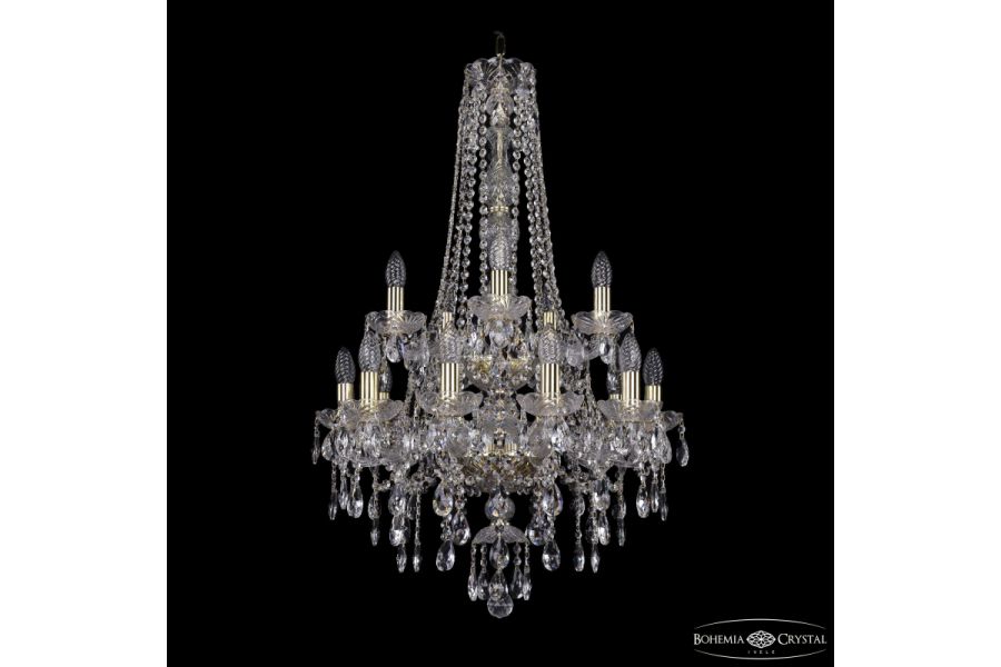 Подвесная люстра Bohemia Ivele Crystal 1415/10+5/200/h-92/2d G