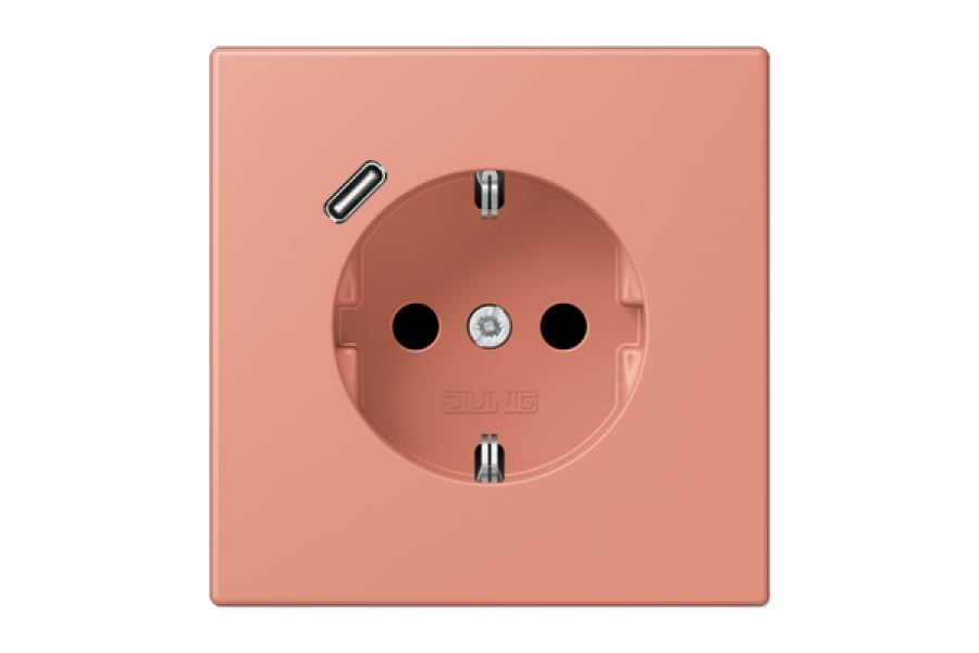 Розетка 2K+З USB Typ C Jung LC1520-18C233