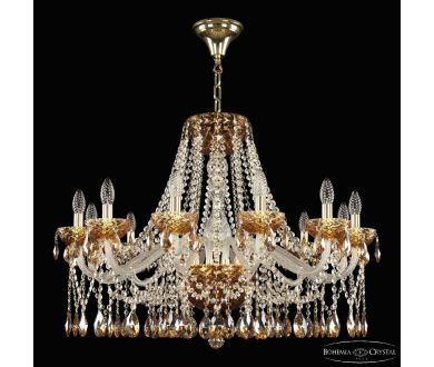 Купить Подвесная люстра Bohemia Ivele Crystal 5413/12/300 G Amber/M-1F K721 Подвесная люстра Bohemia Ivele Crystal 5413/12/300 G Amber/M-1F K721