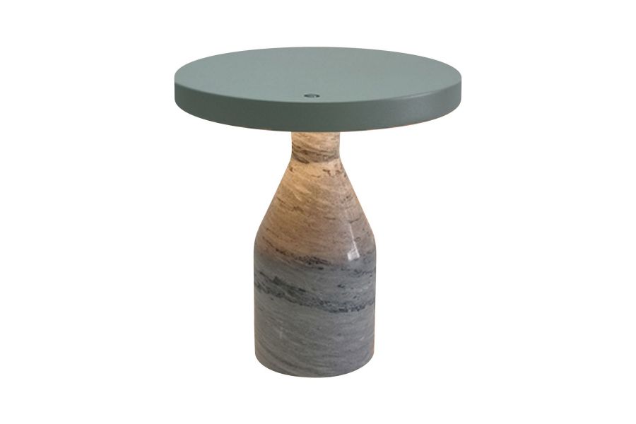Настольная лампа Arlight SP-CROOD-TAB-R22.5x24-7W Warm3200-MIX (SG-GN, 140 deg, 230V) (IP20, Мрамор) 061769