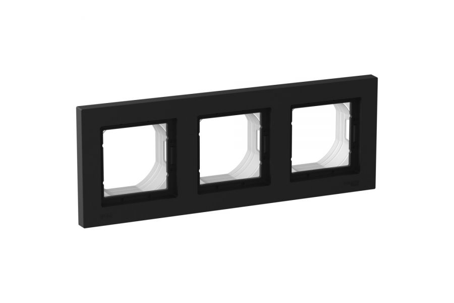 Рамка 3-ая Systeme Electric AtlasDesign Aqua Карбон ATN441003