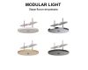 Основание потолочное утопленное 1L Mantra Modular Light Florones 9359