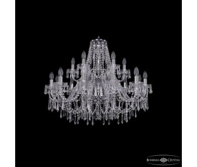 Подвесная люстра Bohemia Ivele Crystal 1403/12+6/300/2d Ni