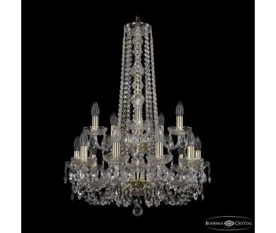Подвесная люстра Bohemia Ivele Crystal 1402/10+5/195/h-80/2d G