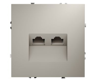 Розетка компьютерная двойная Voltum S70 VLS060203 (кашемир)