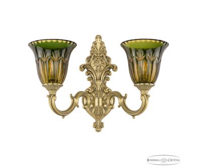Бра Bohemia Ivele Crystal Verona 7214B14/2/175 FP P2 U Amber-Green/H-1I