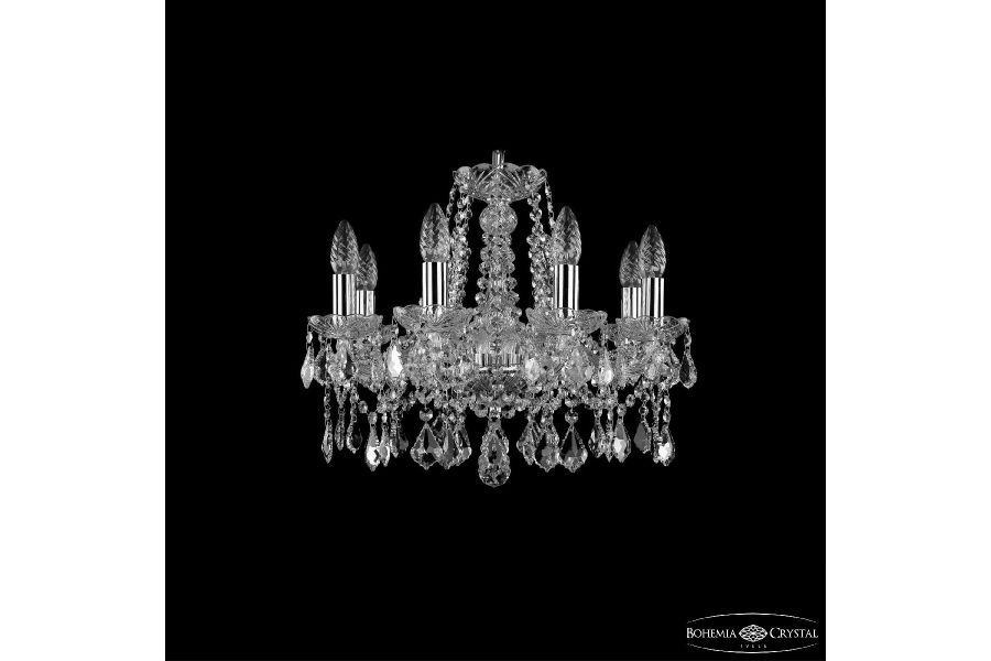 Подвесная люстра Bohemia Ivele Crystal 1413/8/165 Ni Leafs