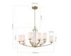 Подвесная люстра  ST Luce Опал SL1403.303.10