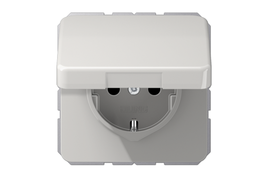 Розетка штепсельная Schuko Jung CD1520BFKLLG