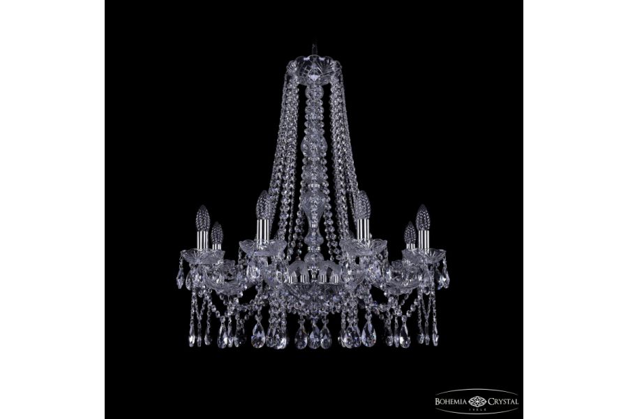 Подвесная люстра Bohemia Ivele Crystal 1413/8/220/h-73 Ni