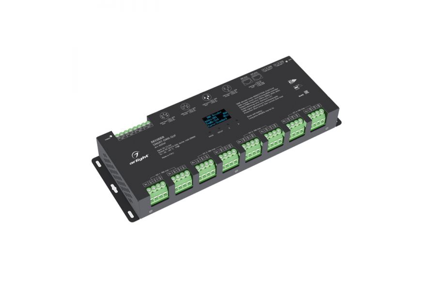 Декодер Arlight Smart-DMX-SUF (12-24V, 24x5A, XLR3, RJ45) 033769