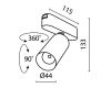 Трековый светильник Maytoni Focus LED TR103-1-12W3K-M-B