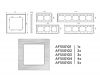 Рамка трехместная Ambrella Volt Platos AF550103