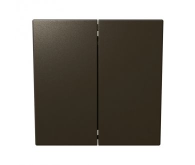 Выключатель двухклавишный проходной (бронза) Jasmart FD FD3022BR