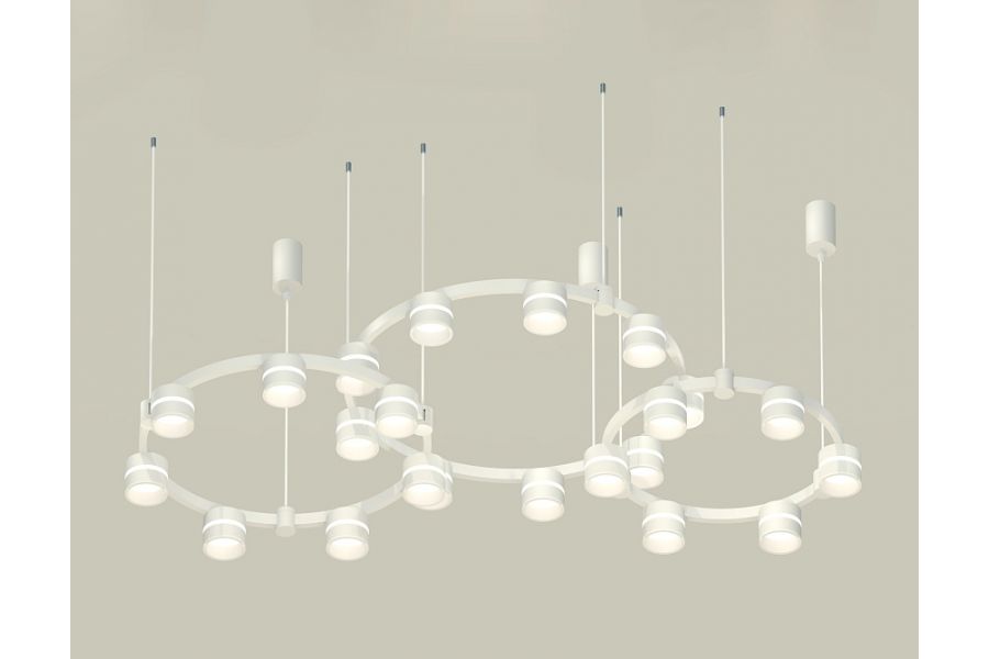 Комплект подвесного светильника Ambrella Light Techno Ring XR92082200 (A9208x3, C9241, C9236, C9231, N8444)