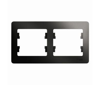 Рамка 2-ая горизонтальная Systeme Electric Glossa Антрацит GSL000702