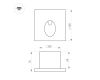 Светильник для ступеней Arlight LT-TIE-S100-3W Warm3000 (GR, 45x70 deg, 230V) (IP65 Бетон) 050876