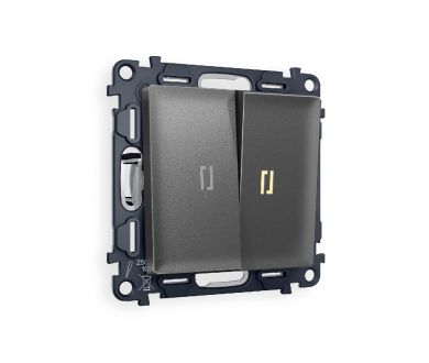 Купить Комплект механизма 2-кл проходного выключателя с подсветкой Ambrella Volt Alfa MA654030 Комплект механизма 2-кл проходного выключателя с подсветкой Ambrella Volt Alfa MA654030