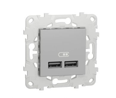 Розетка компьютерная USBx2 Schneider Electric Unica New NU541830