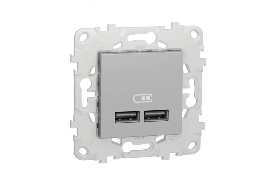 Розетка компьютерная USBx2 Schneider Electric Unica New NU541830