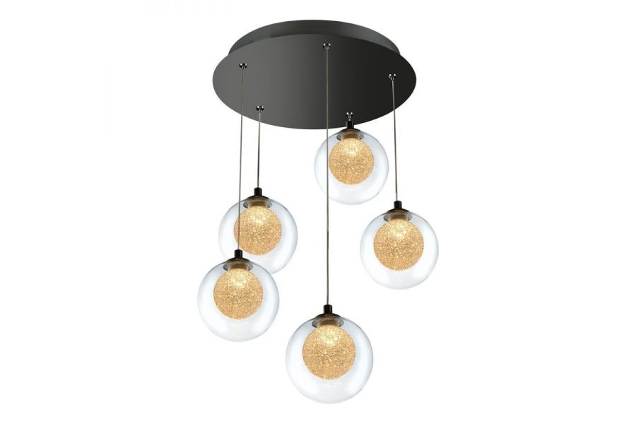 Подвесная светодиодная люстра iLedex Oblivion C4457-5R CR