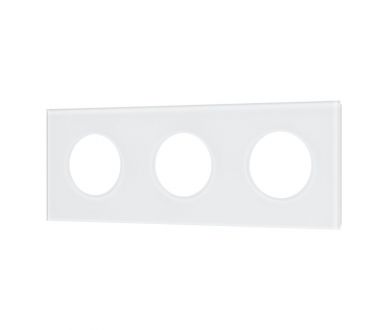 Рамка стеклянная на 3 поста Arlight FRM-GLARE-GC-3-WH 043838
