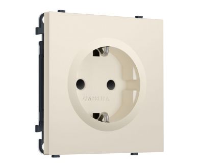 Комплект механизма электрической розетки SIGMA Бежевый матовый 50Hz 2P+E с/з с/ш 16A-250V QUANT PRO Ambrella Volt MS327010 (SP3270, PR141)
